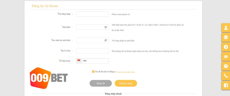 Một Số Lưu Ý Quan Trọng Khi Tạo Tài Khoản 009Bets.com Một Số Lưu Ý Quan Trọng Khi Tạo Tài Khoản 009Bets.com